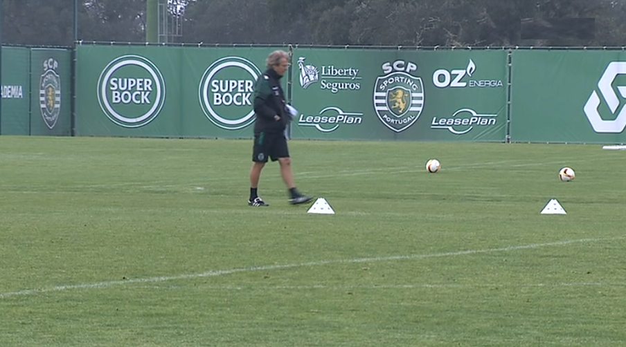 Futebol: Treino do Sporting