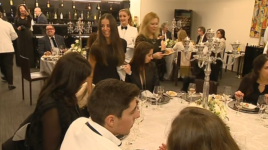 Recriação do último jantar no “Titanic”