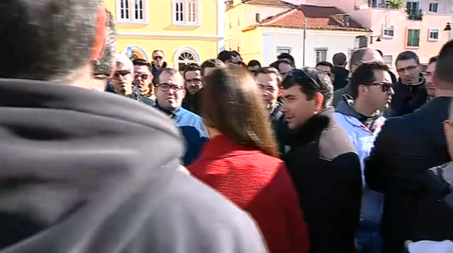 Protesto de trabalhadores das refinarias da Petrogal