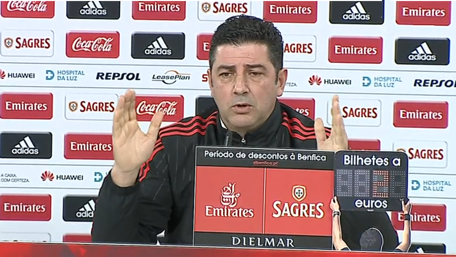 Futebol: Reação de Rui Vitória a críticas de Jorge Jesus