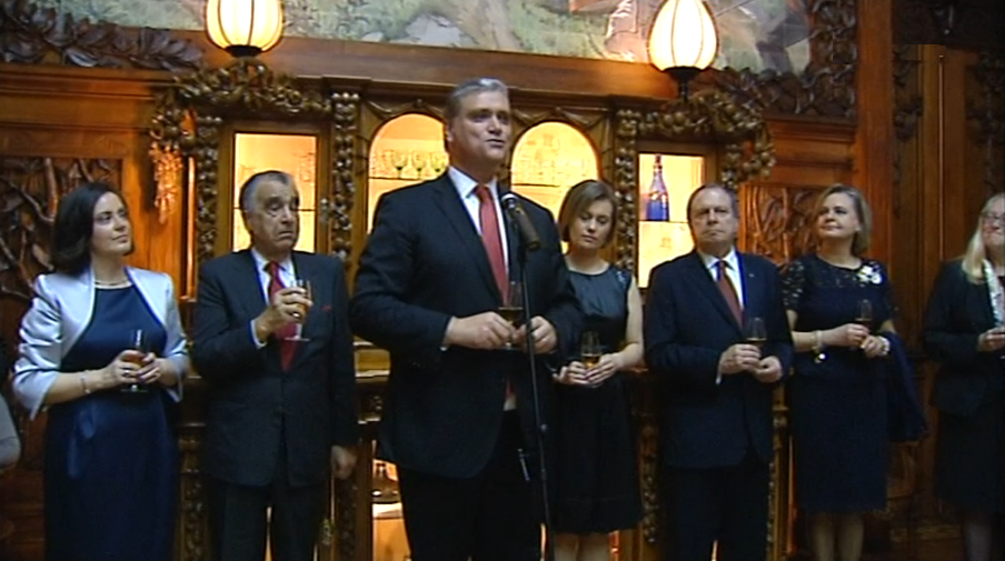 Receção de Ano Novo no Palácio de Santana