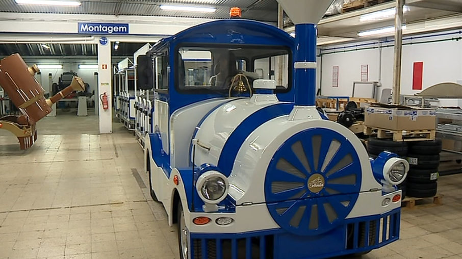 Fábrica de comboios turísticos em Sesimbra