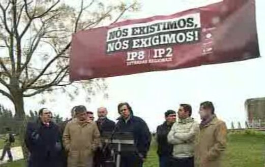 Contestação ao mau estado das estradas em Portugal