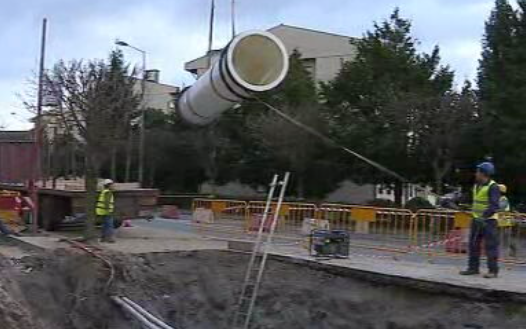 Reparação do sistema de conduta de água pública