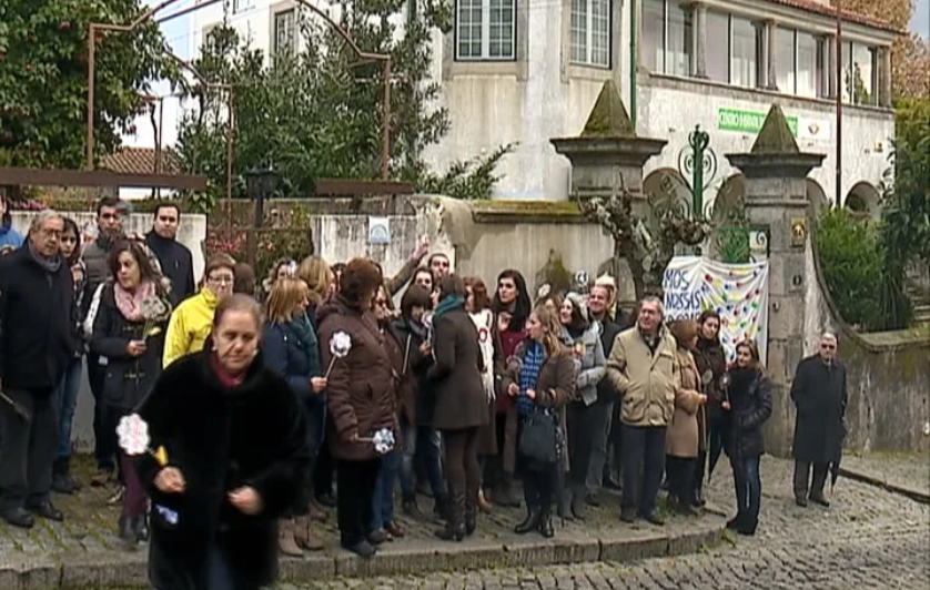 Protesto num infantário
