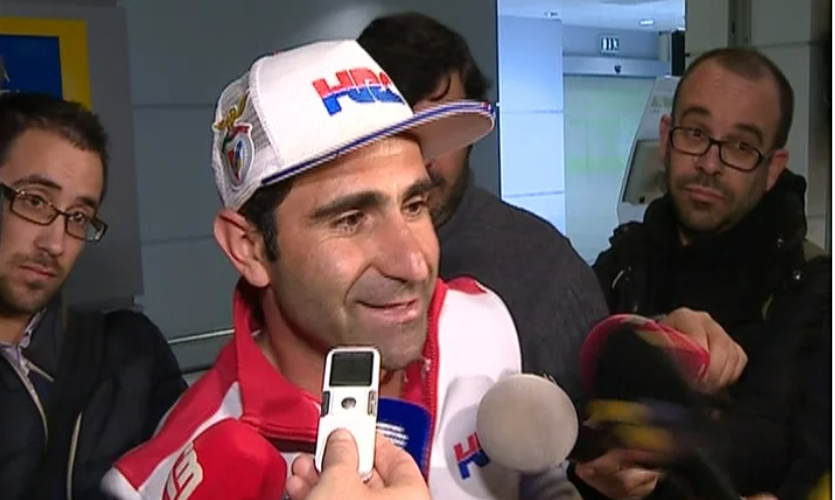 Motociclismo: Chegada do piloto Paulo Gonçalves