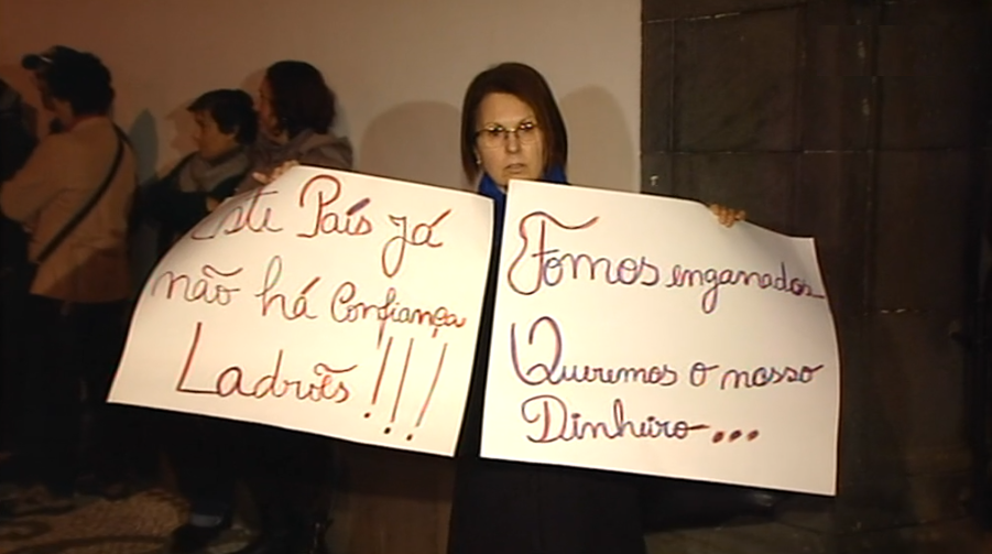 Manifestação de lesados do BANIF