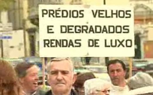 Protesto contra a nova lei da renda apoiada em Lisboa