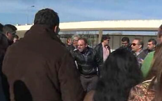 Protesto dos empresários de equipamentos de diversão na Aveiro Expo