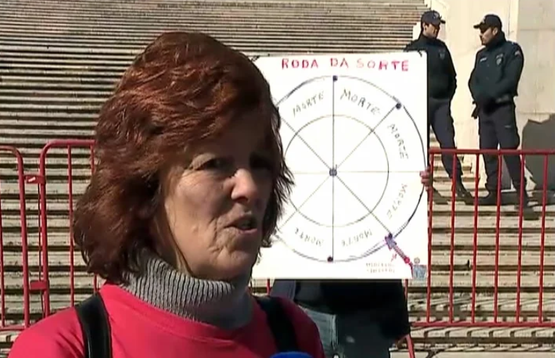 Protesto da plataforma da hepatite C