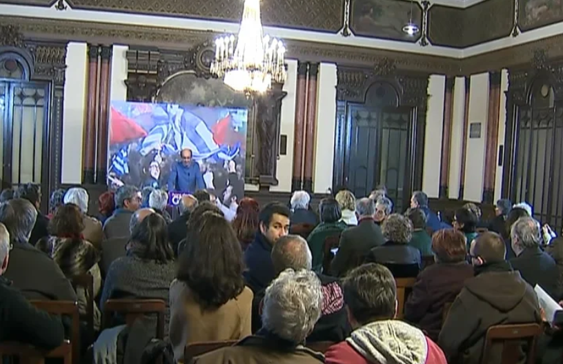 Encontro de apoio à Grécia