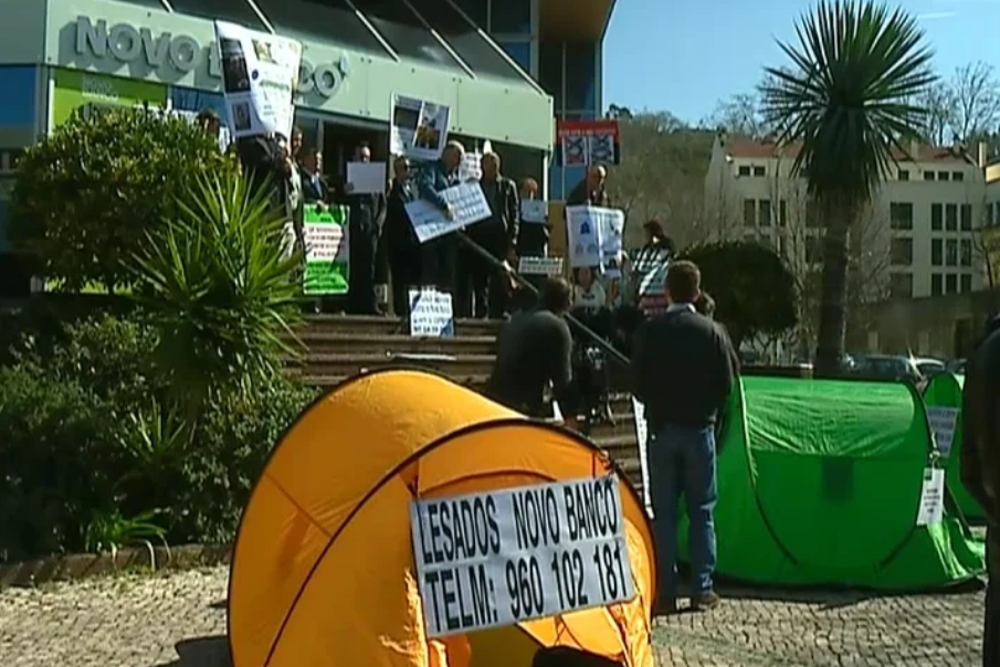 Manifestação dos clientes do BES