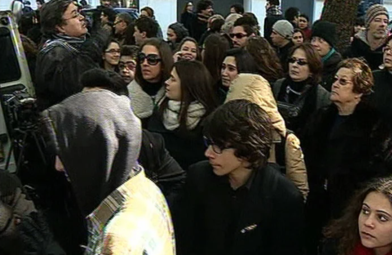 Protesto de alunos e professores do ensino artístico