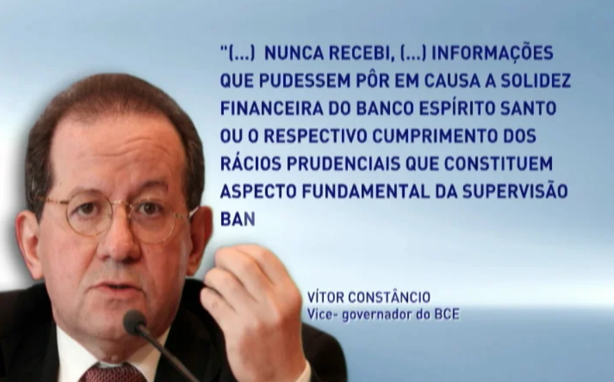 Vítor Constâncio recusa responsabilidades no Caso BES