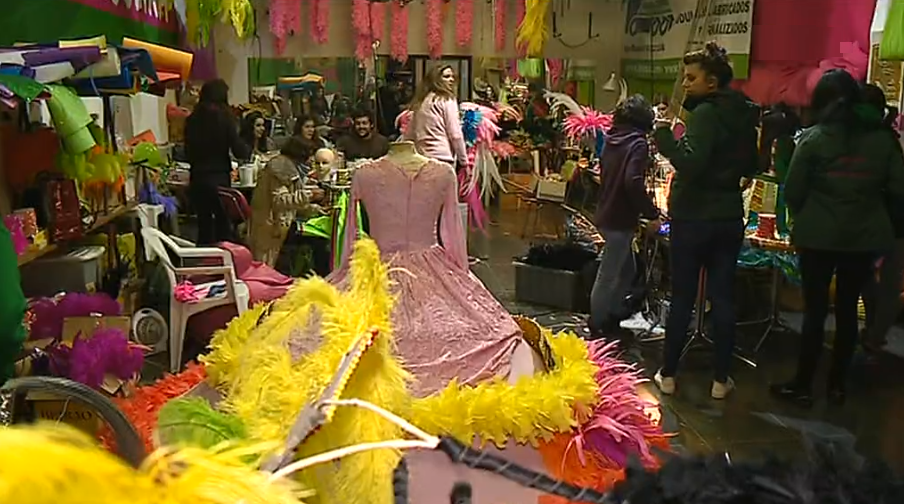 Preparativos para o Carnaval da Mealhada