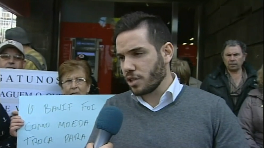 Protesto dos lesados do BANIF