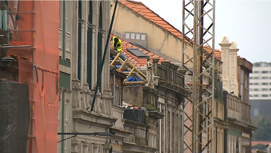 Setor da construção em queda