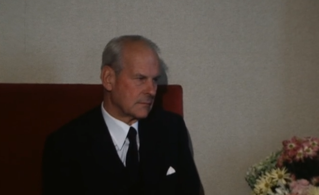 Encontro de Hans de Koster com António Ramalho Eanes