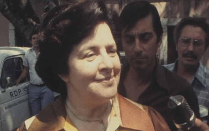 Maria de Lurdes Pintasilgo no Palácio de Belém