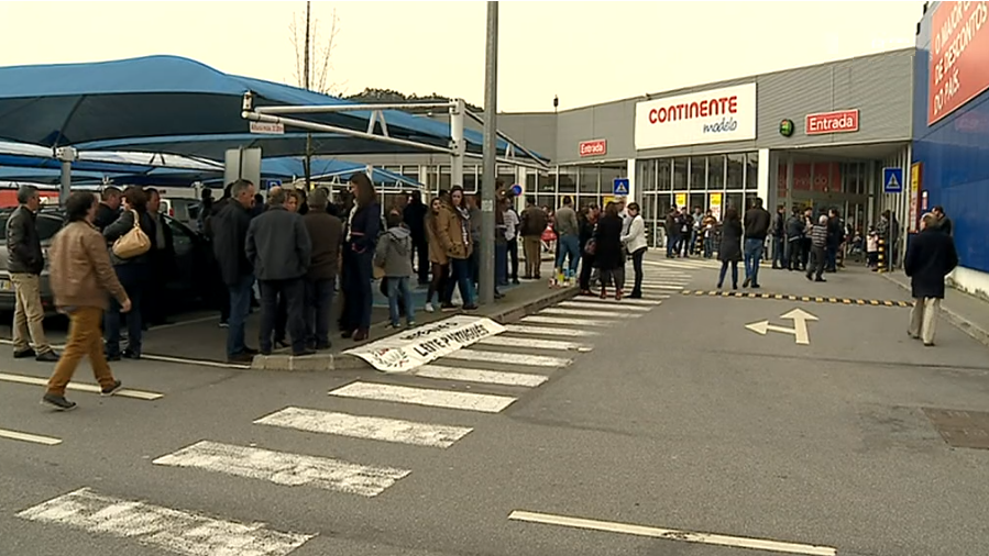 Produtores de leite em protesto