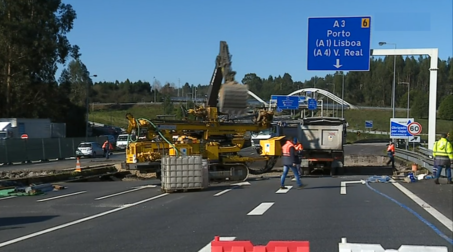 Obras na estrada justificam cancelamento de portagens
