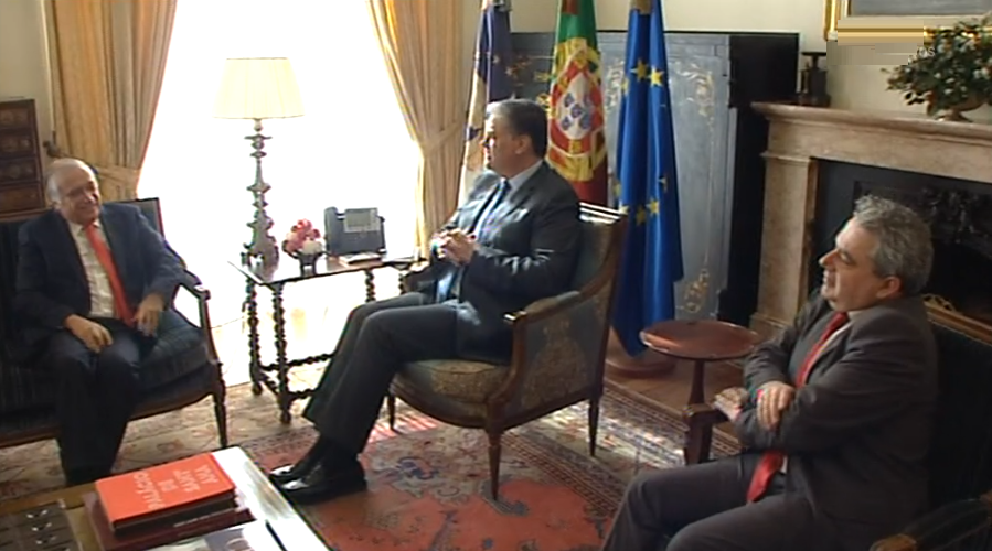 Vasco Cordeiro recebe em audiência Santander Totta