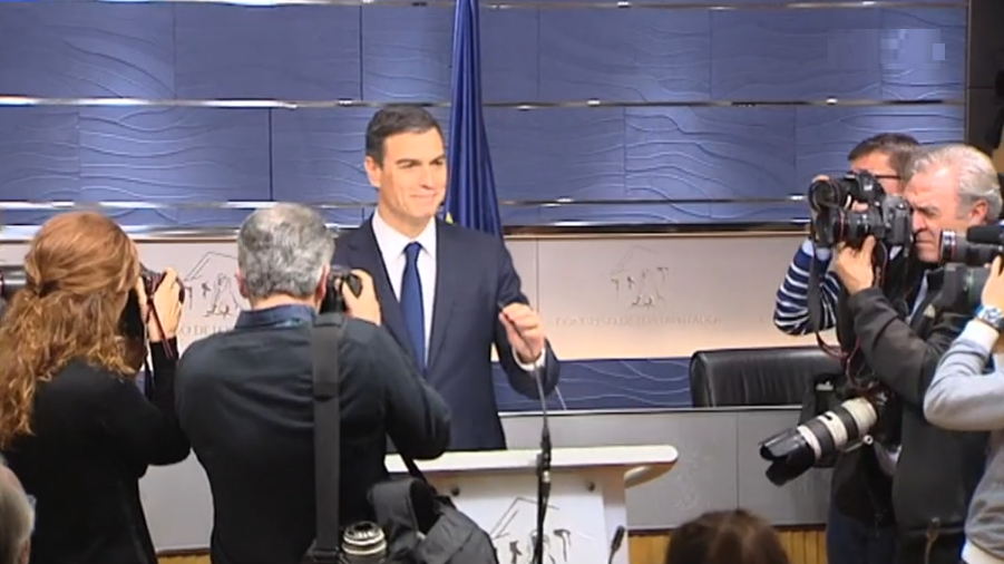 Preparativos para a investidura de Pedro Sánchez em Espanha