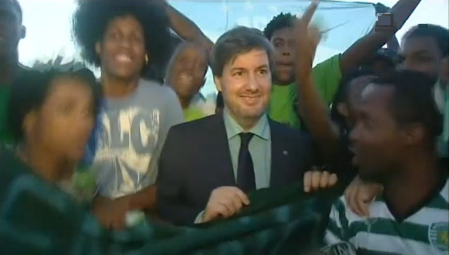 Futebol: Bruno de Carvalho em Cabo Verde