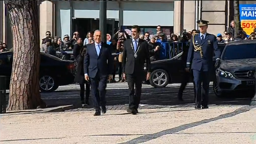 Tomada de posse do presidente da República no Porto
