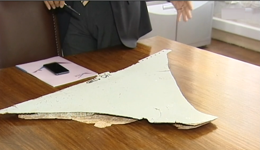 Destroço de fuselagem em Moçambique