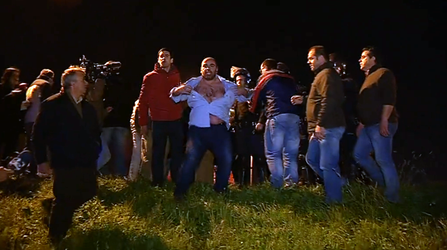 Manifestação de suinicultores em Alhandra