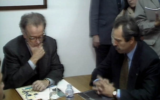 Pré-campanha eleitoral de Jorge Sampaio em Beja