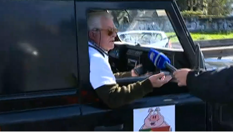 Protesto de suinicultores em Lisboa