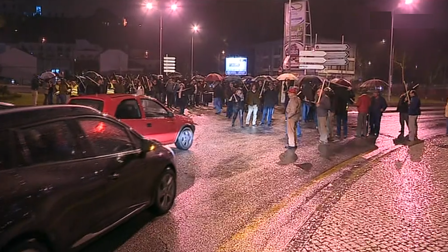 Protesto dos suinicultores em Leiria