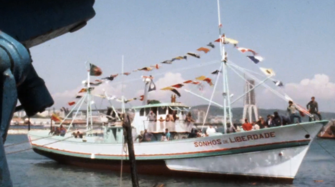 Traineira “Sonhos de Liberdade” na Figueira da Foz
