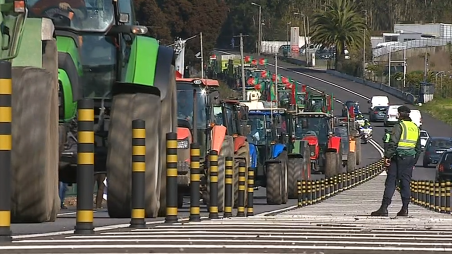 Protesto dos produtores de leite