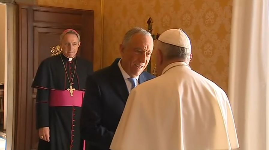 Marcelo Rebelo de Sousa no Vaticano