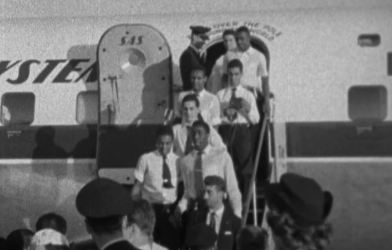 Futebol: Chegada do Club de Regatas Vasco da Gama a Lisboa