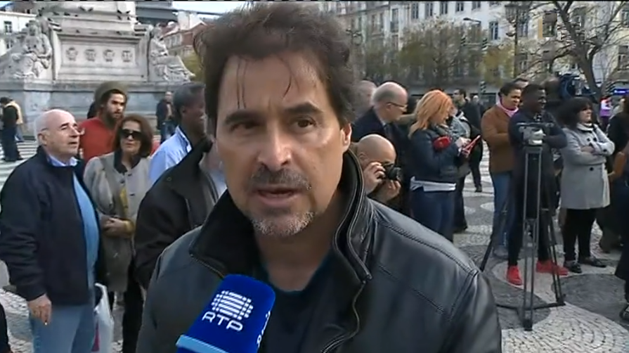 Manifestação no Rossio