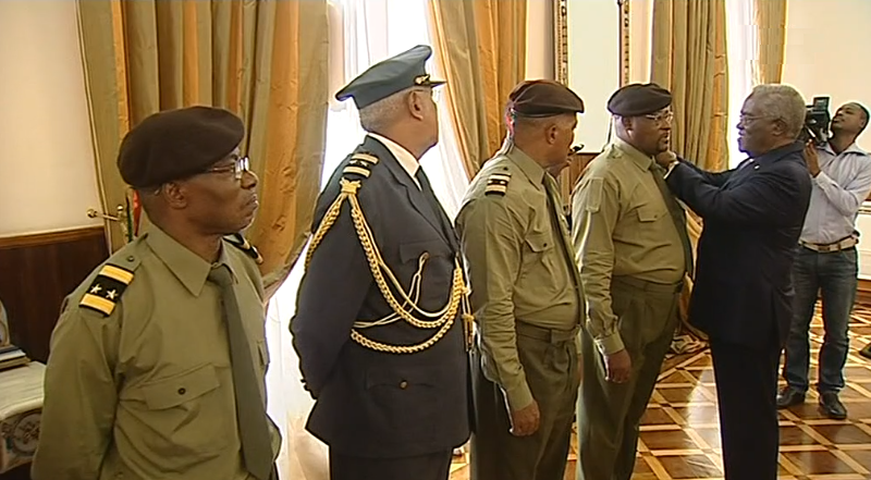 Cerimónia de promoção de militares em São Tomé e Príncipe