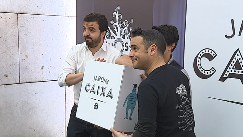 Cartaz do palco “Jardim Caixa” do “Nos Alive”