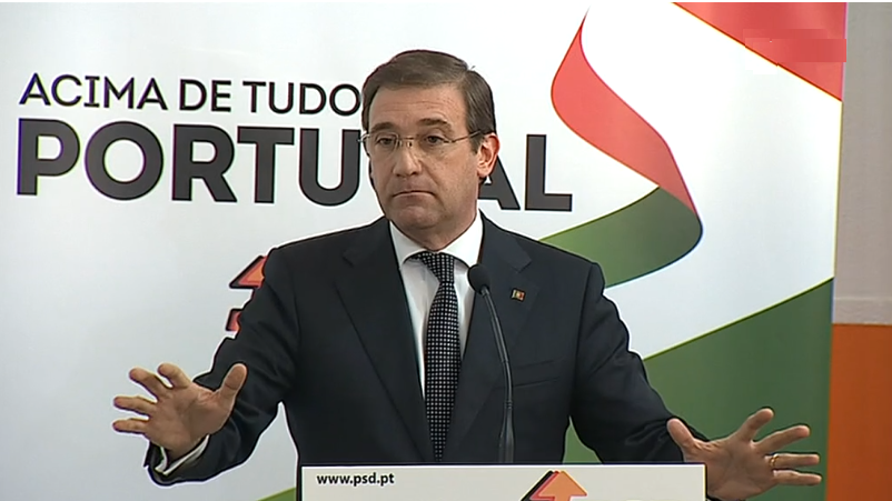 Passos Coelho pede entendimento para reforma da Segurança Social