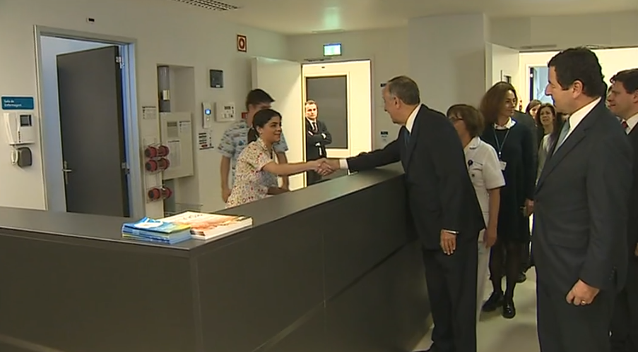 Presidente da República visita Hospital de Vila Franca de Xira