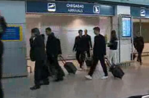 Futebol: chegada da equipa do Bayern de Munique ao Porto