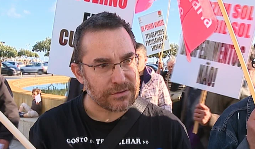 Protesto dos funcionários do Casino da Póvoa de Varzim