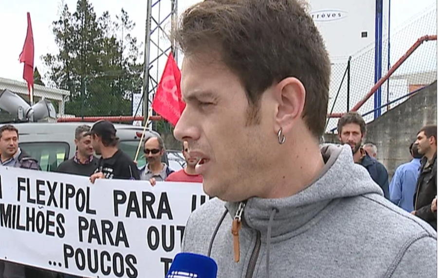 Greve dos trabalhadores da Flexipol