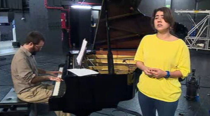 Ensaio para concerto de apresentação de álbum