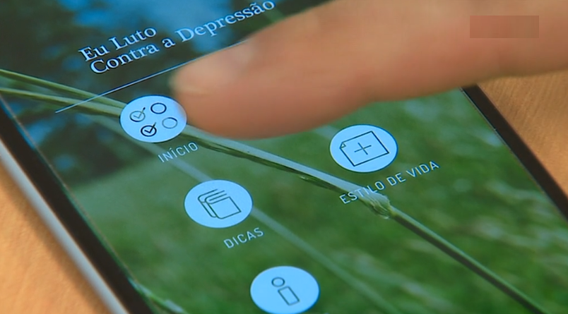 Aplicação para a depressão mental