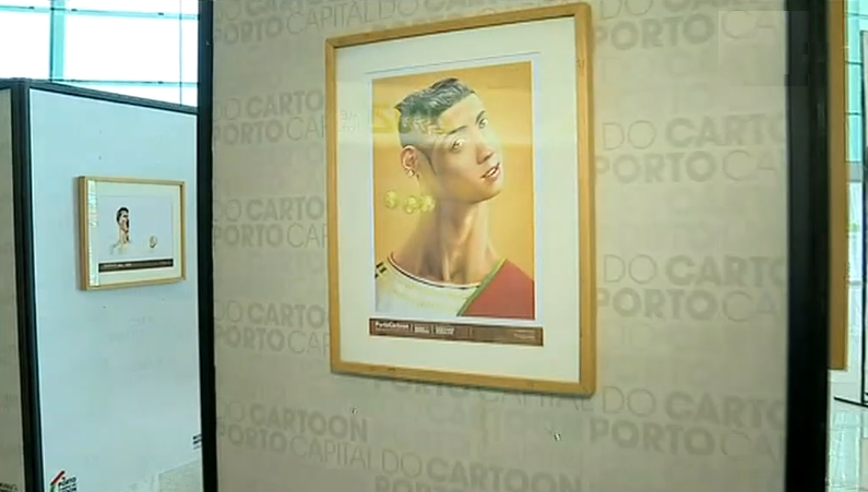 Exposição de cartoons de Cristiano Ronaldo