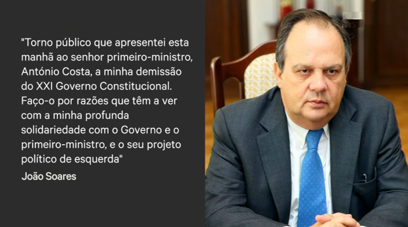 João Soares abandona o Executivo
